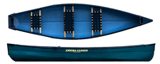 Enigma Canoes Square Stern 126 Canoe in Green Colour