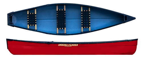 The Enigma Canoes Square stern red